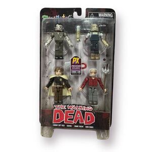 The Walking Dead Minimates SDCC Hershel's Farm Box Set Rick PX‎ Exclusive Rare